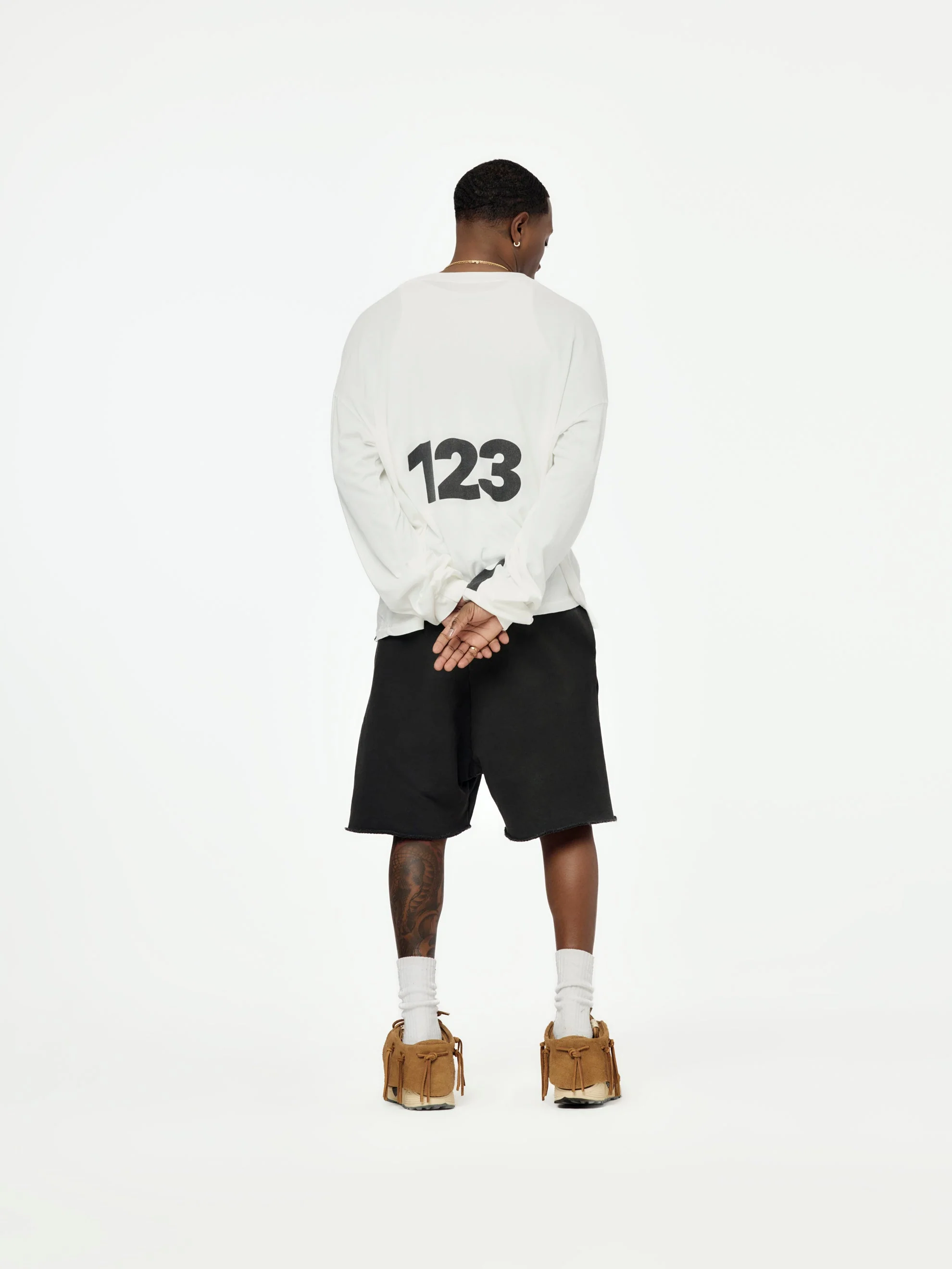 USO 123 Garden LS Tee (Max White) - Image 5