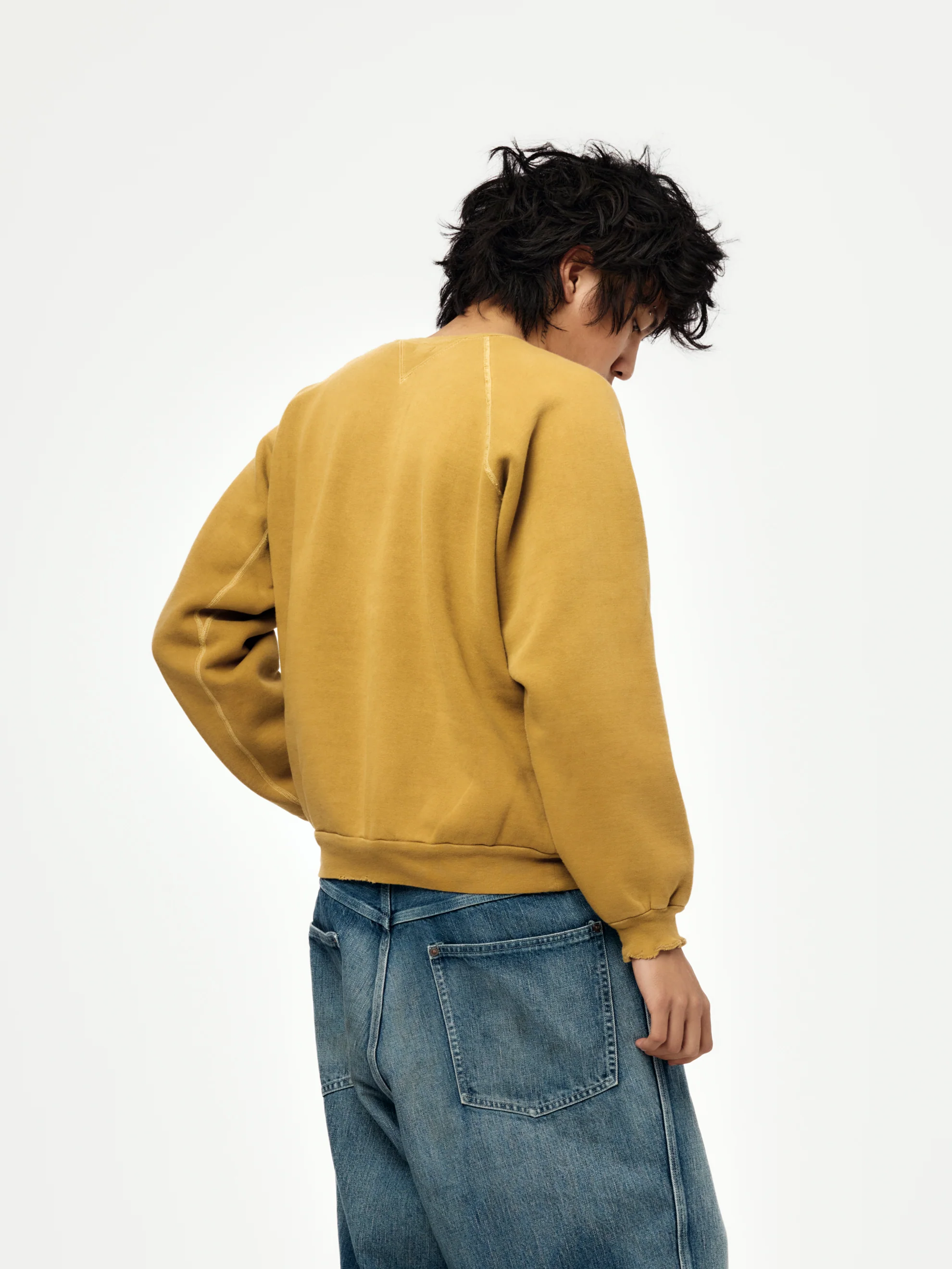 Vintage Double V Sweatshirt (GOLD) (SIS) - Image 3