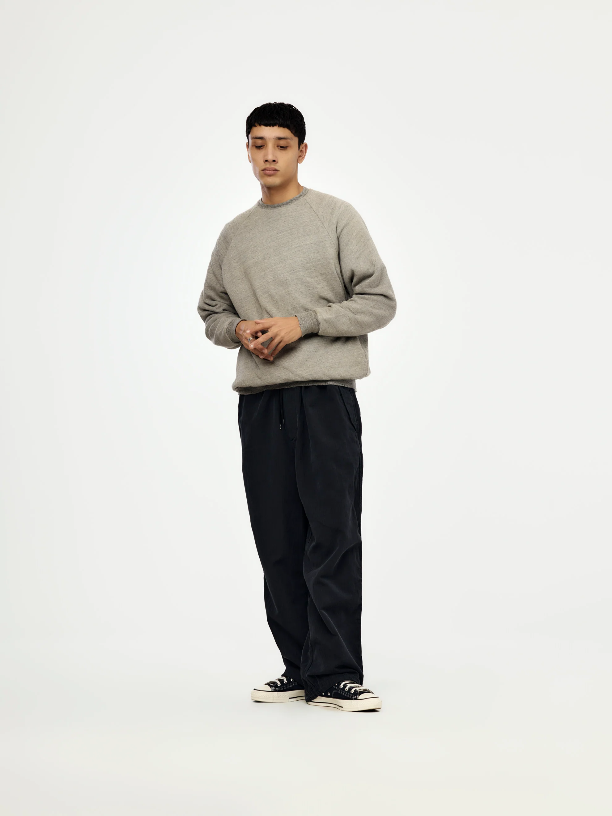 Vintage Light Weight Reversible Sweatshirt (GRAY / NAVY) (SIS) - Image 4