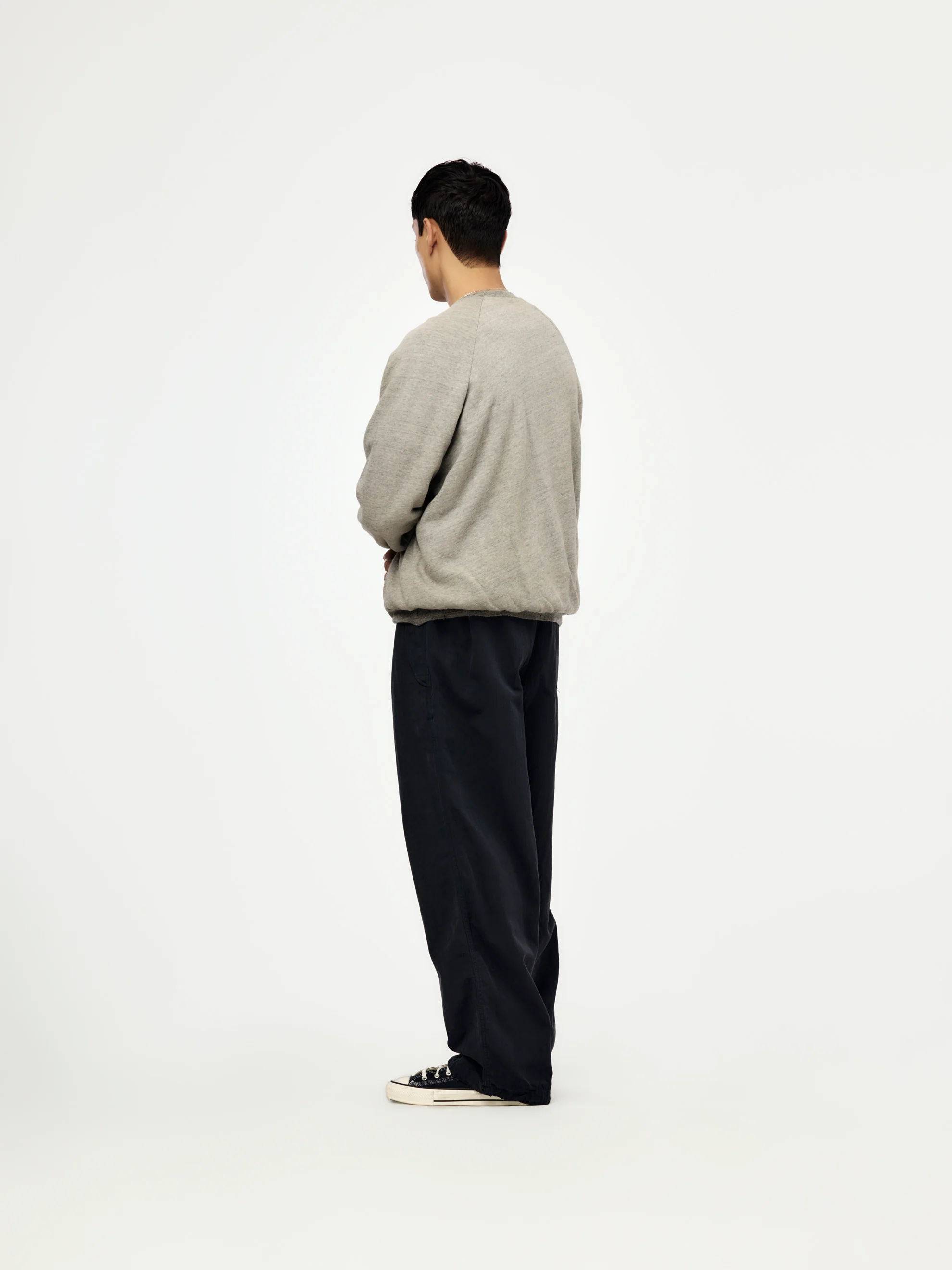 Vintage Light Weight Reversible Sweatshirt (GRAY / NAVY) (SIS) - Image 5