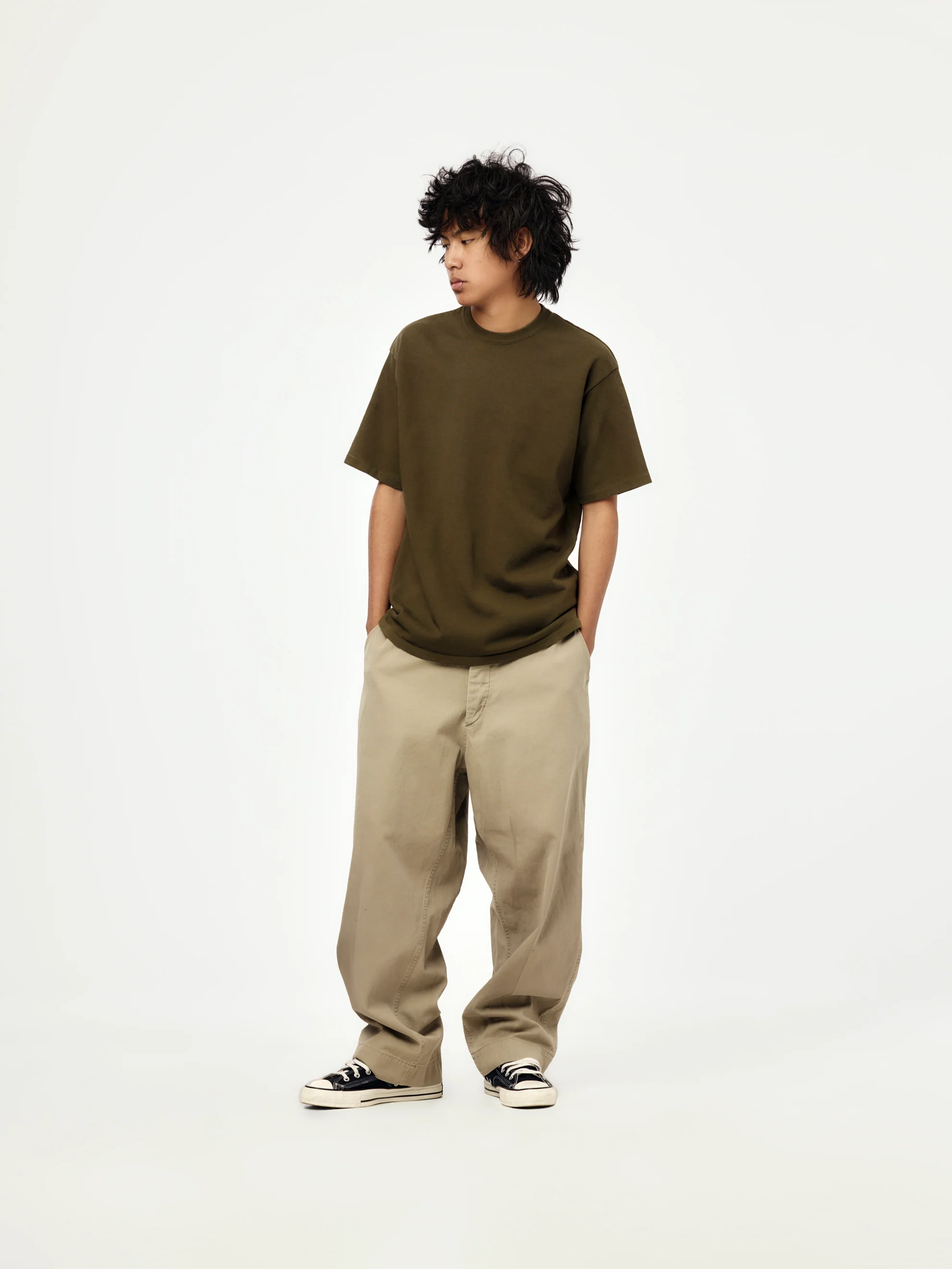 Vintage S/S T-shirt (OLIVE) (SIS) - Image 3