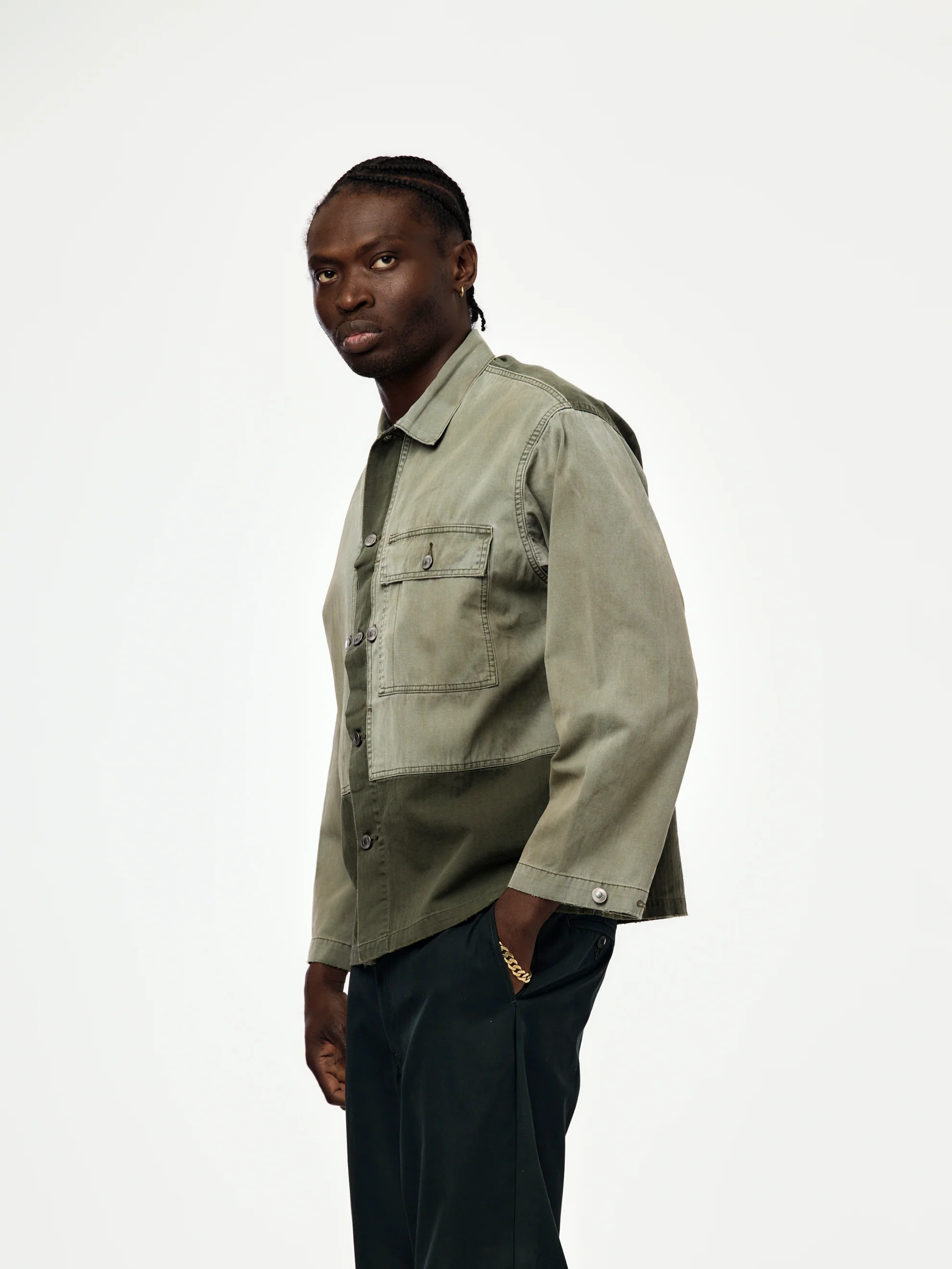 Vintage USMA HBT M-44 Jacket (SAGE) (SIS) - Image 2