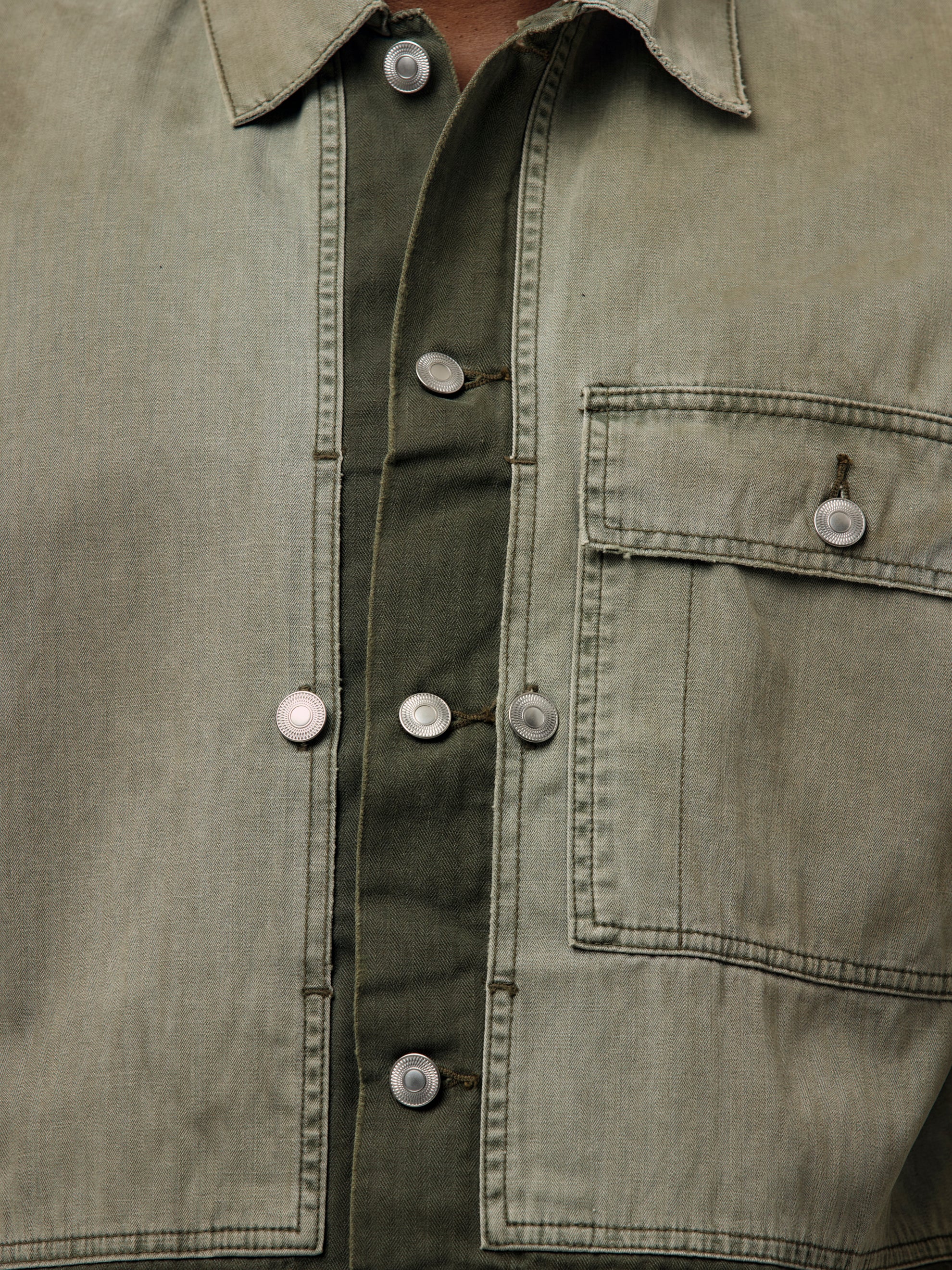 Vintage USMA HBT M-44 Jacket (SAGE) (SIS) - Image 6