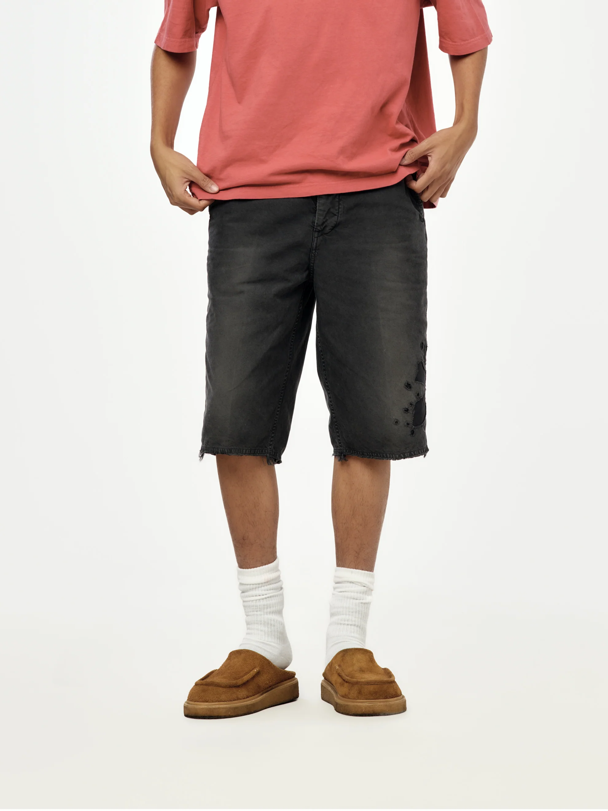BROADER CHINO SHORTS CRASH (Black)