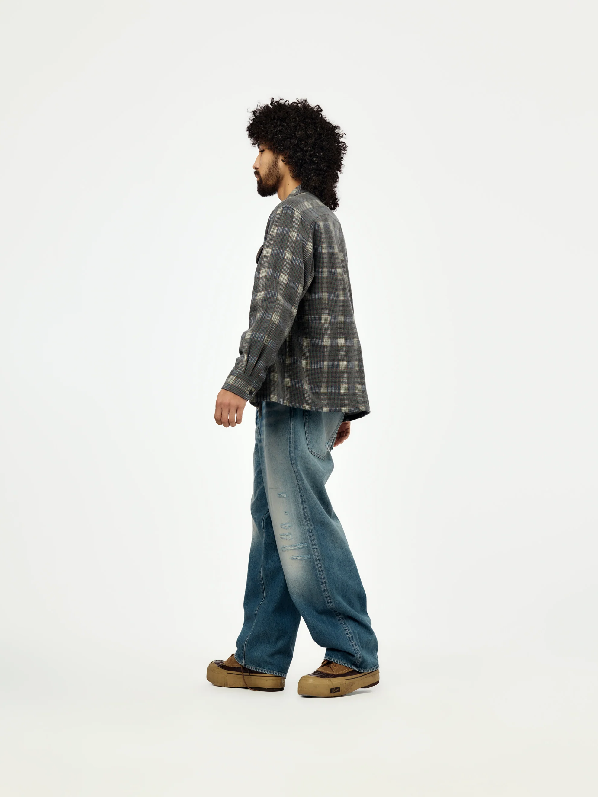 CARROW SHIRT CHECK (GREY) - Image 4