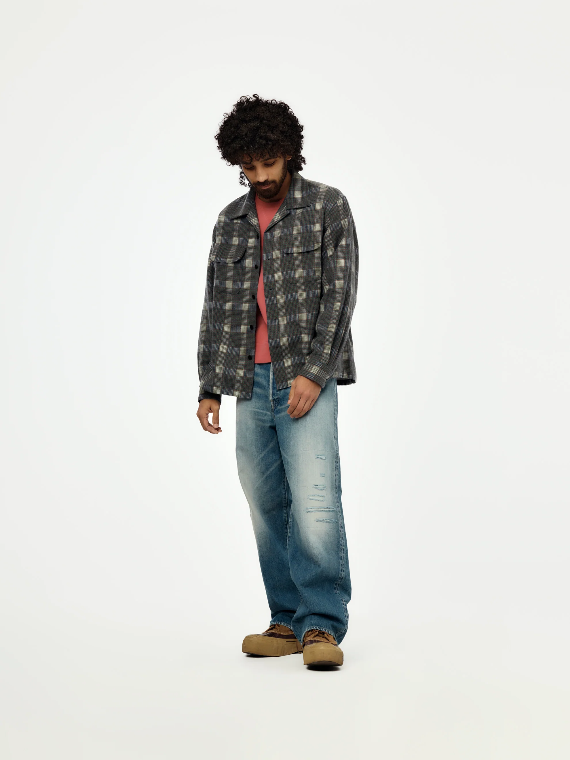 CARROW SHIRT CHECK (GREY) - Image 5