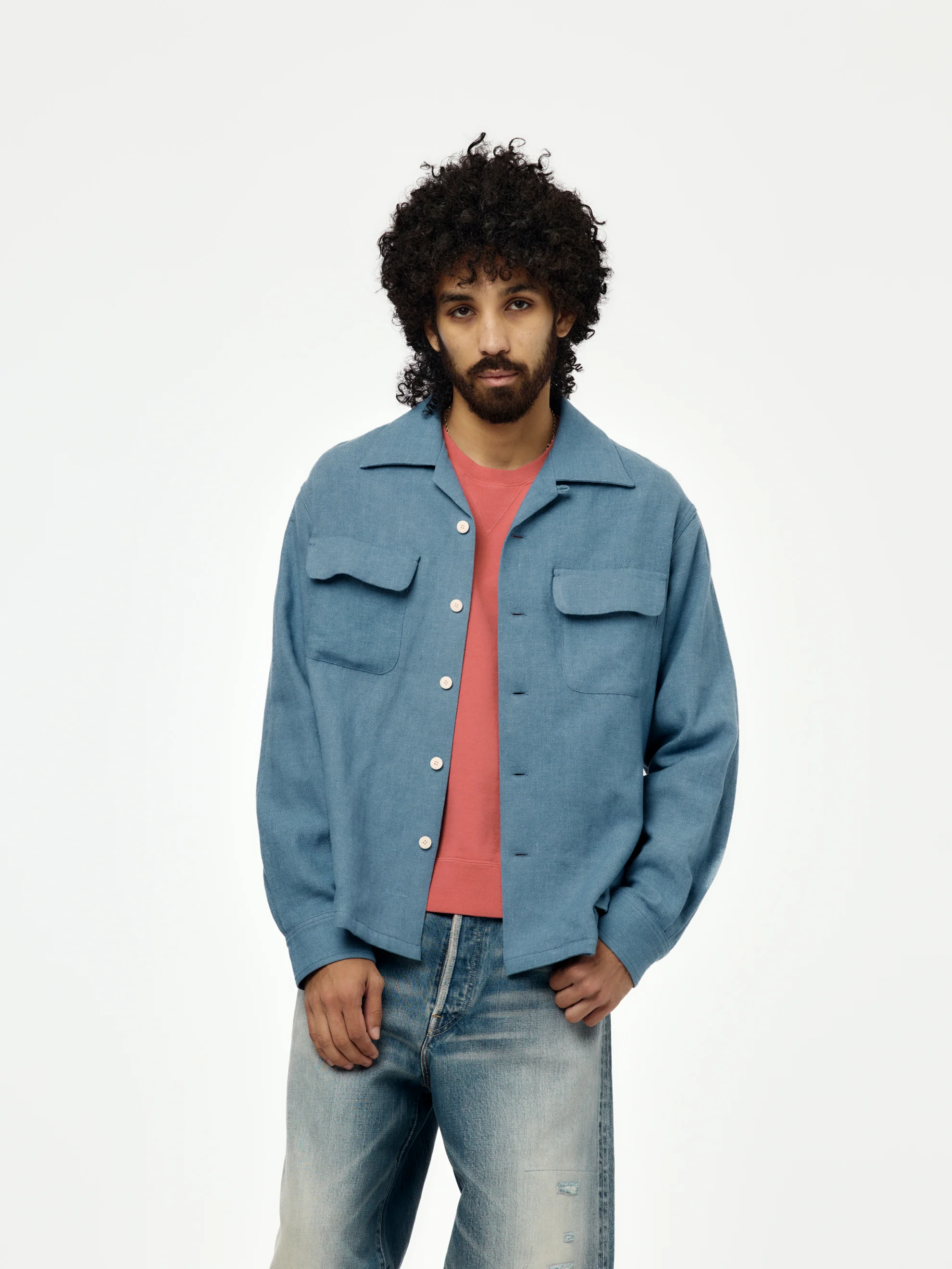 CARROW SHIRT CHECK (LT.BLUE)