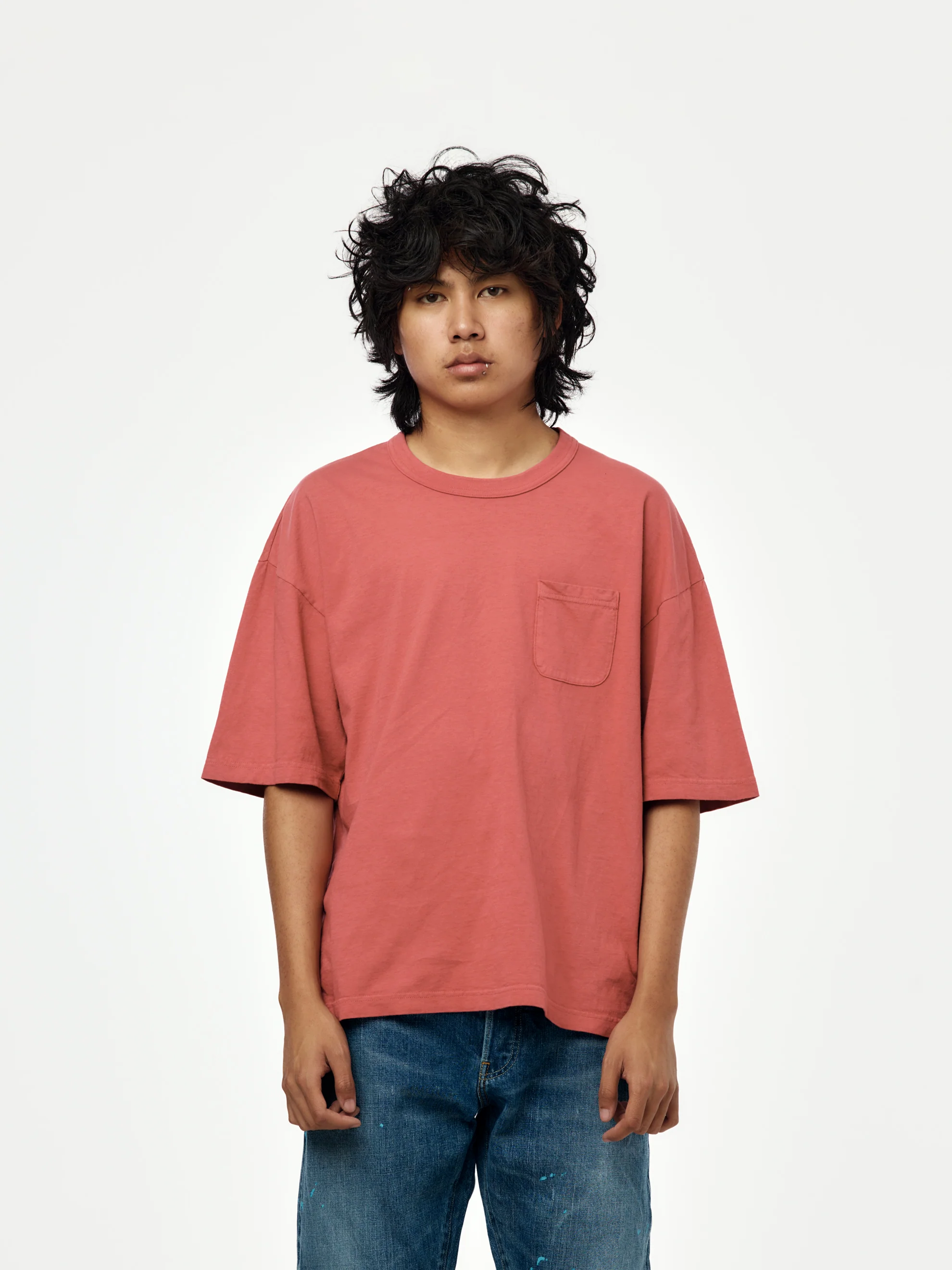 MONDO TEE S/S DMGD (Red)