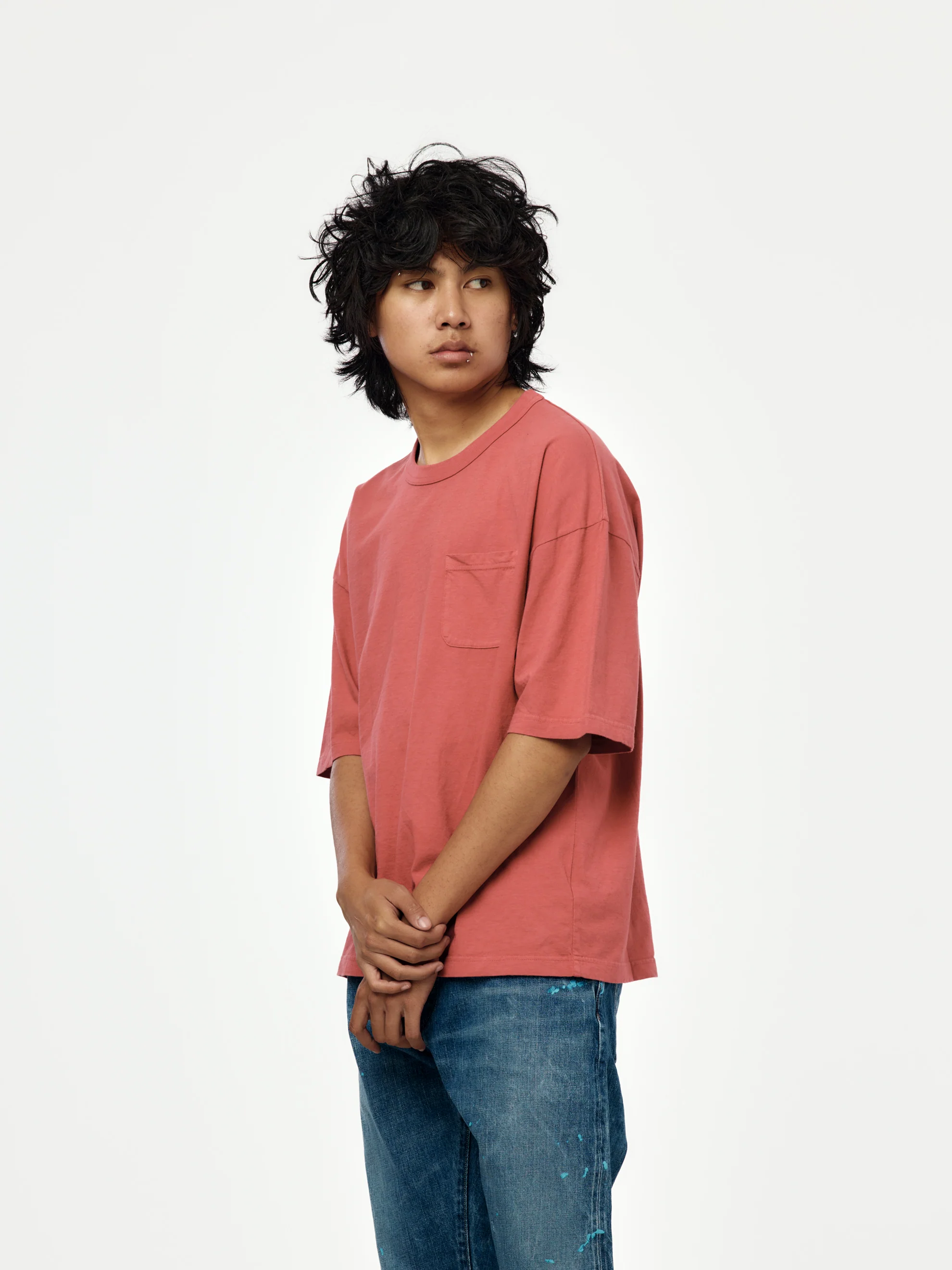 MONDO TEE S/S DMGD (Red) - Image 2