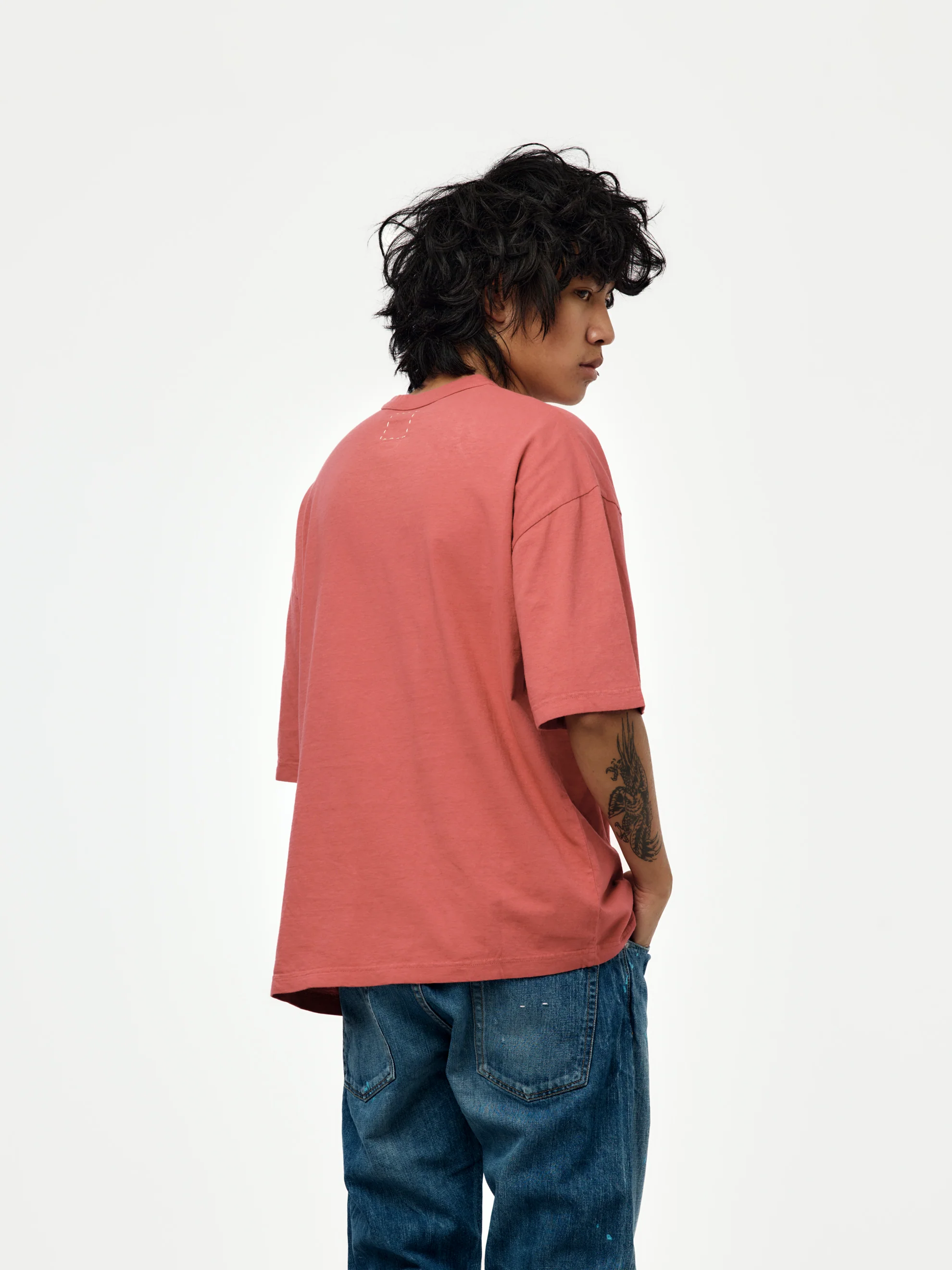 MONDO TEE S/S DMGD (Red) - Image 3