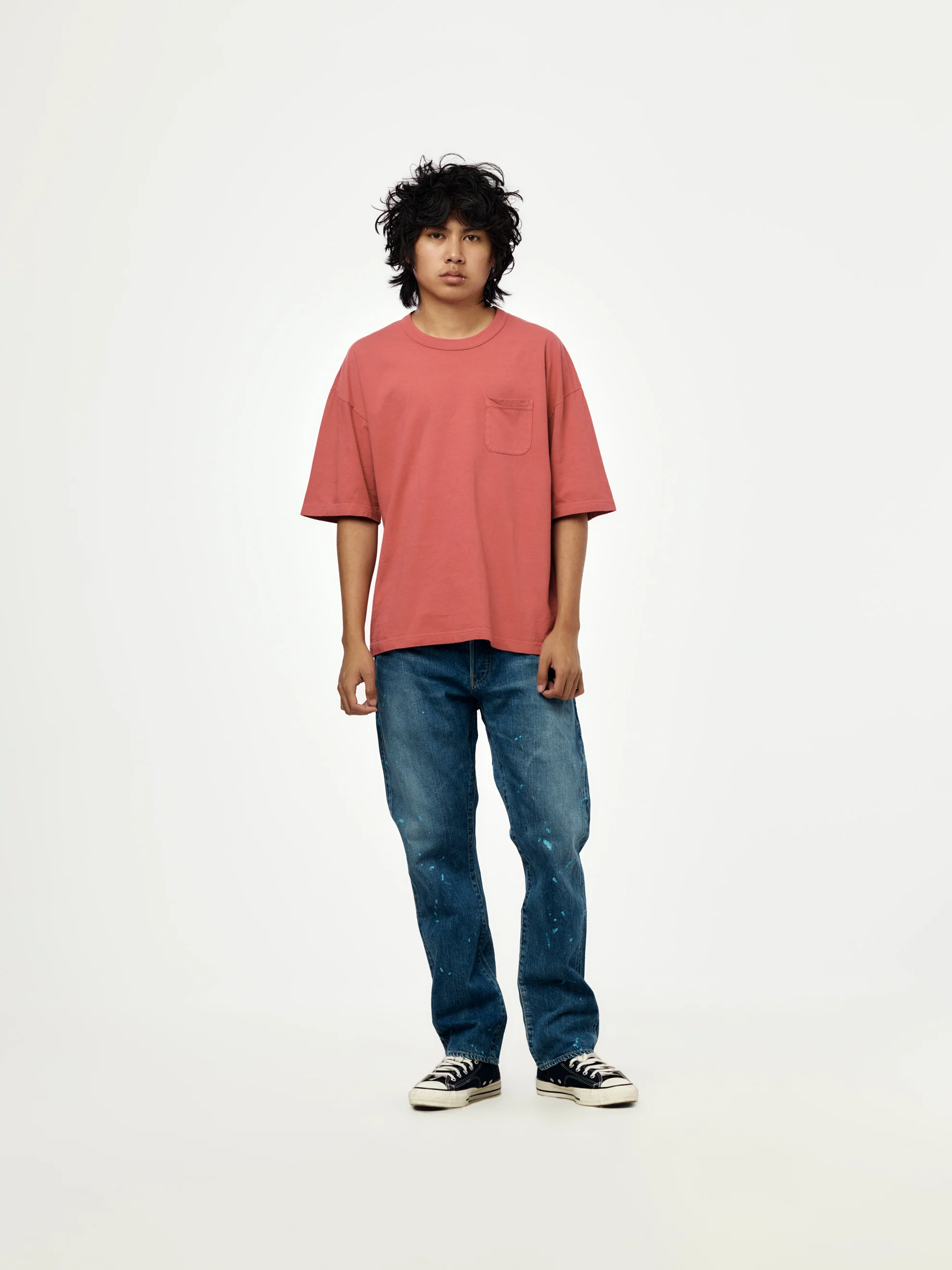 MONDO TEE S/S DMGD (Red) - Image 4