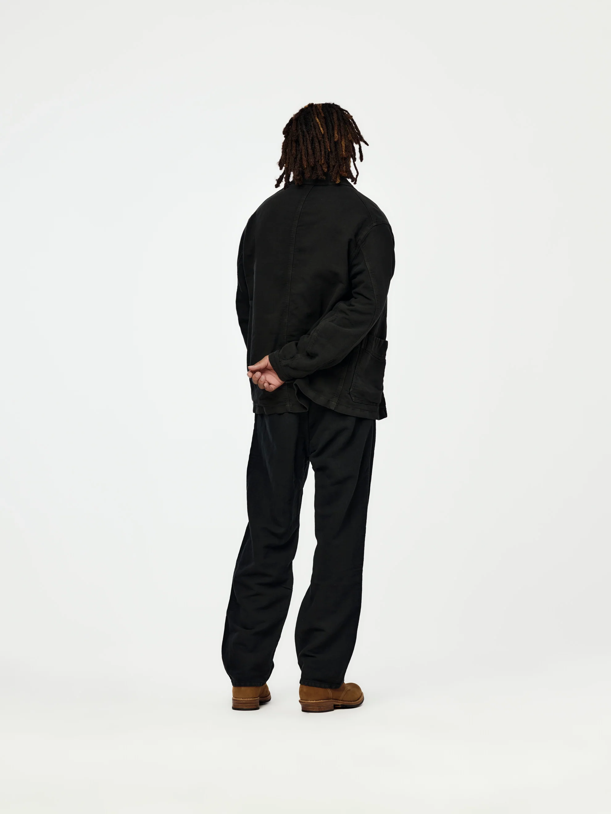 PASTORAL PANTS MOLESKIN (DMGD BLACK) - Image 5
