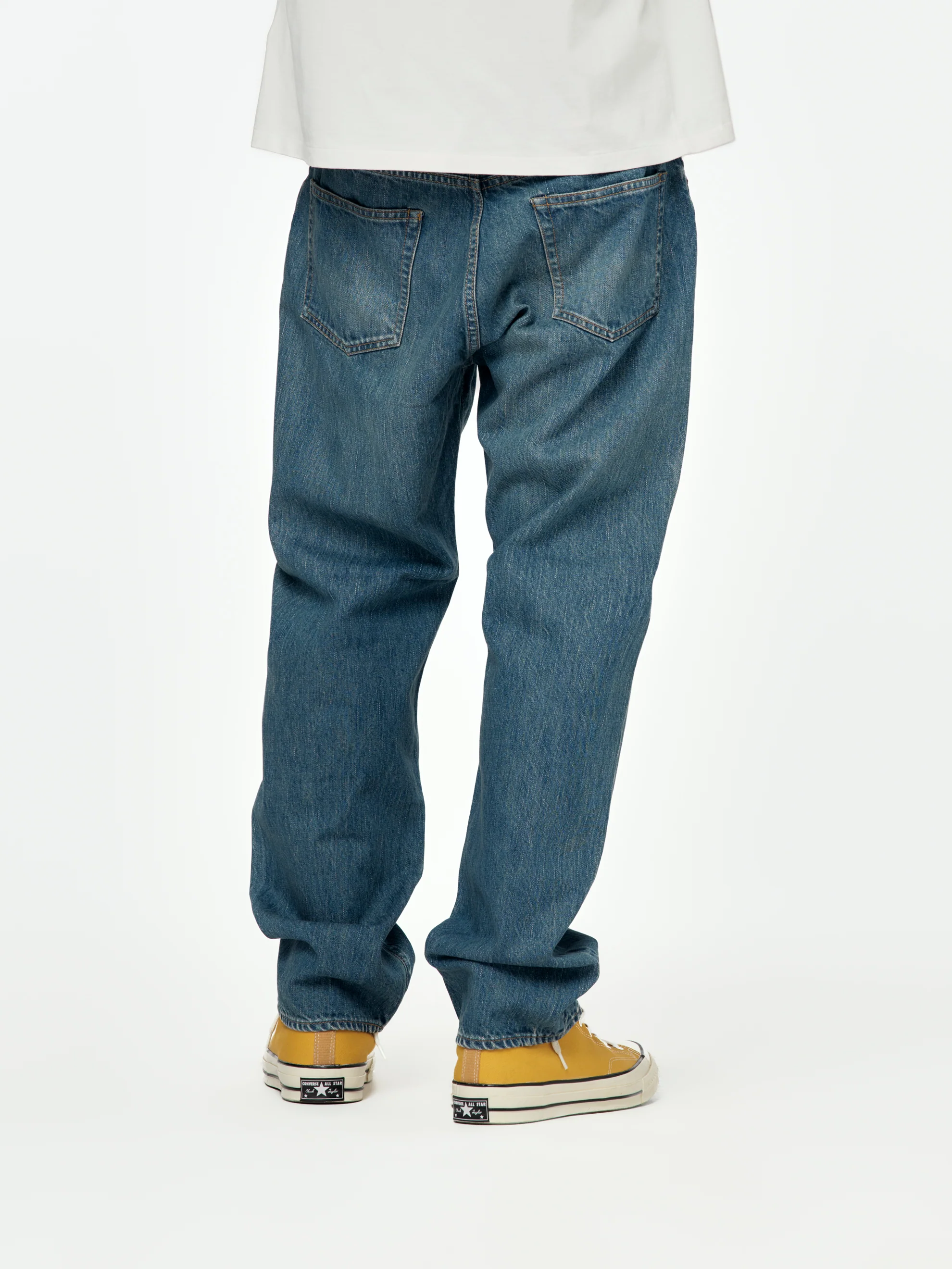 Washed Denim Pants E(Bleach) SIS - Image 3