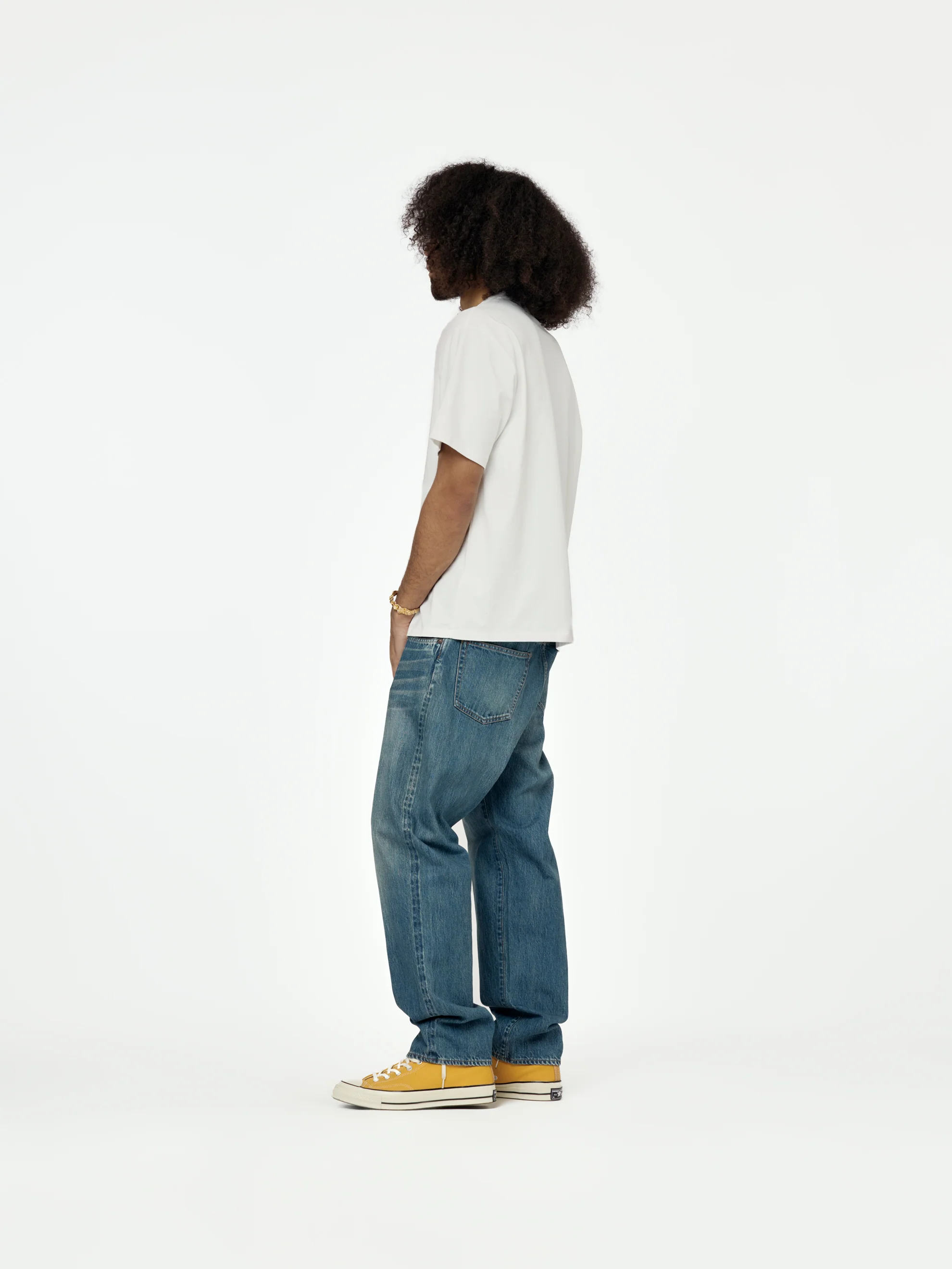 Washed Denim Pants E(Bleach) SIS - Image 5