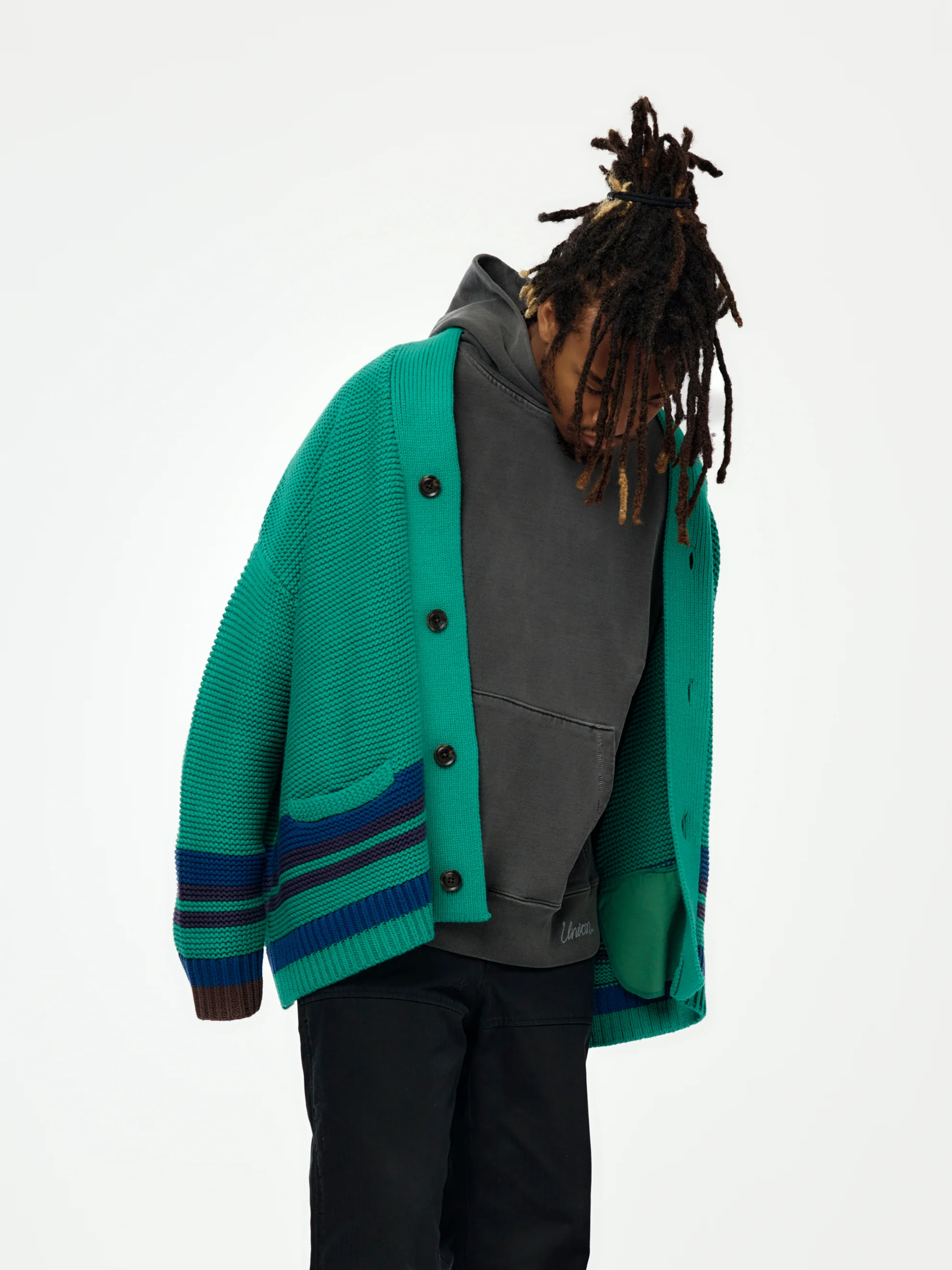 Wheatley Cardigan (Green) - Image 3