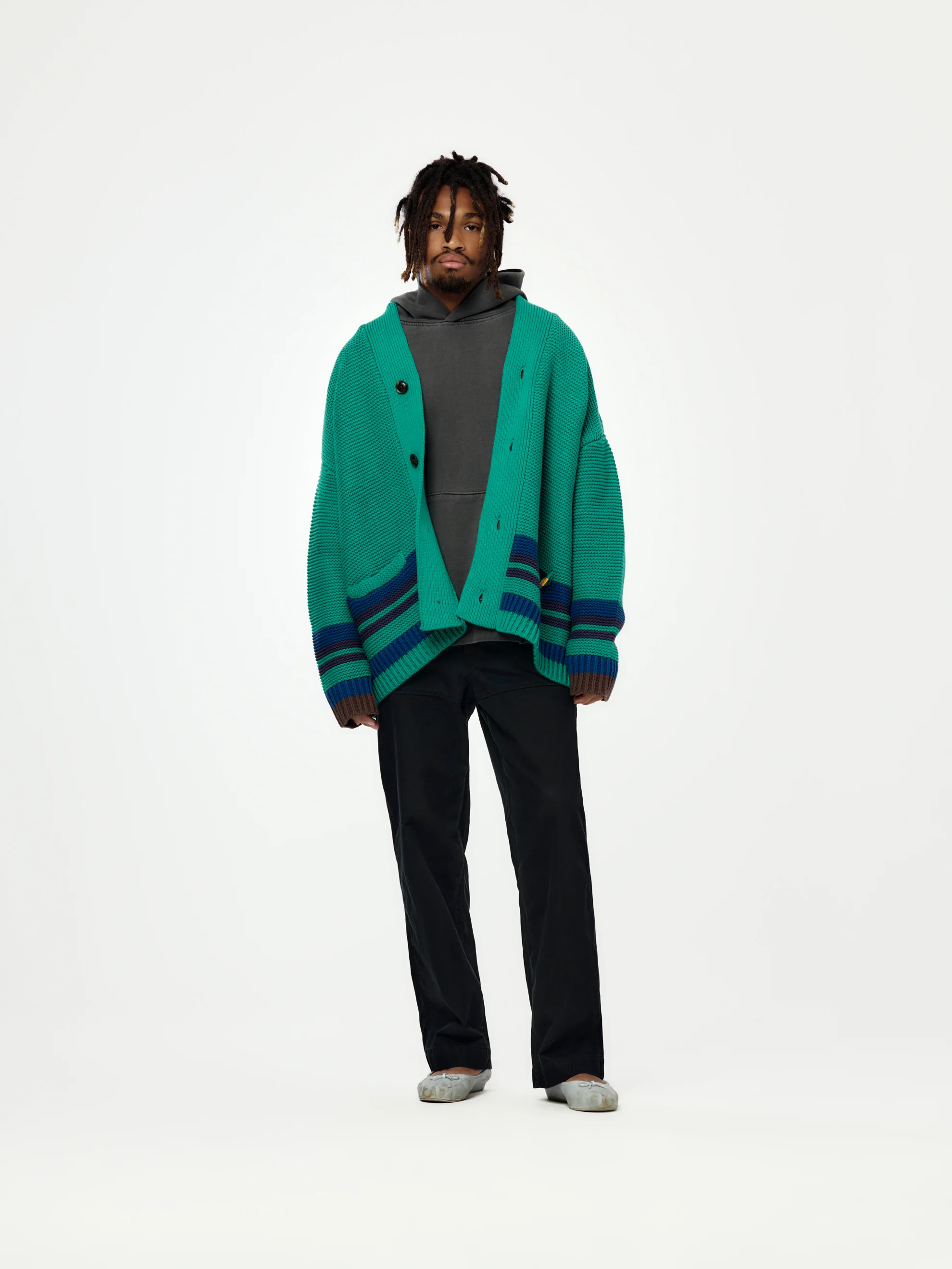 Wheatley Cardigan (Green) - Image 5