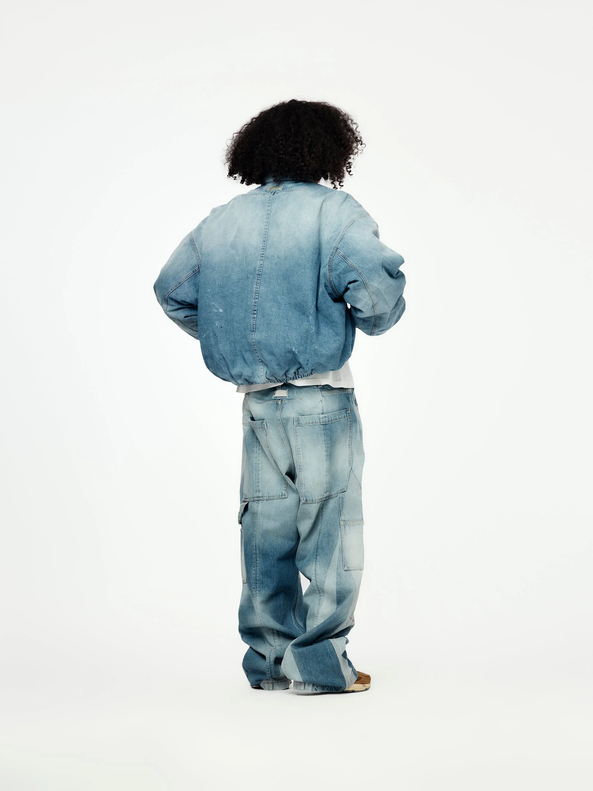 Wide Leg Carpenter (Distressed Denim) - Image 5