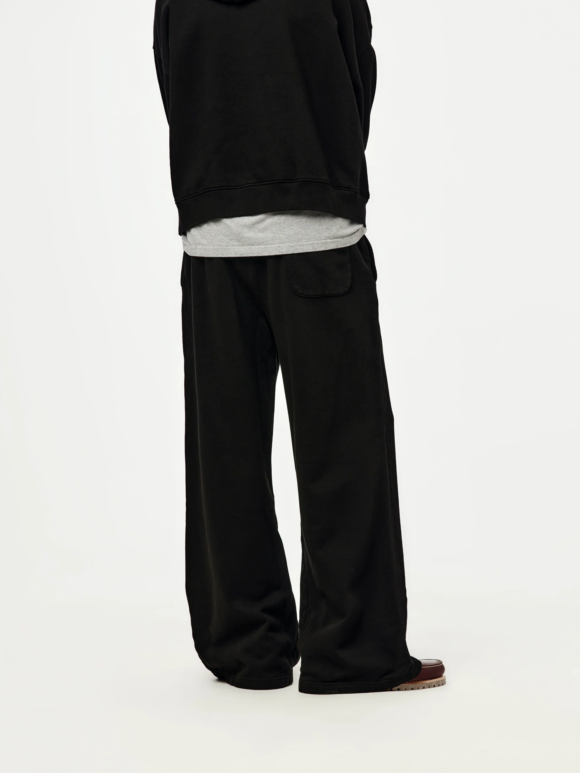 wide leg sweatpants (black) - Image 3