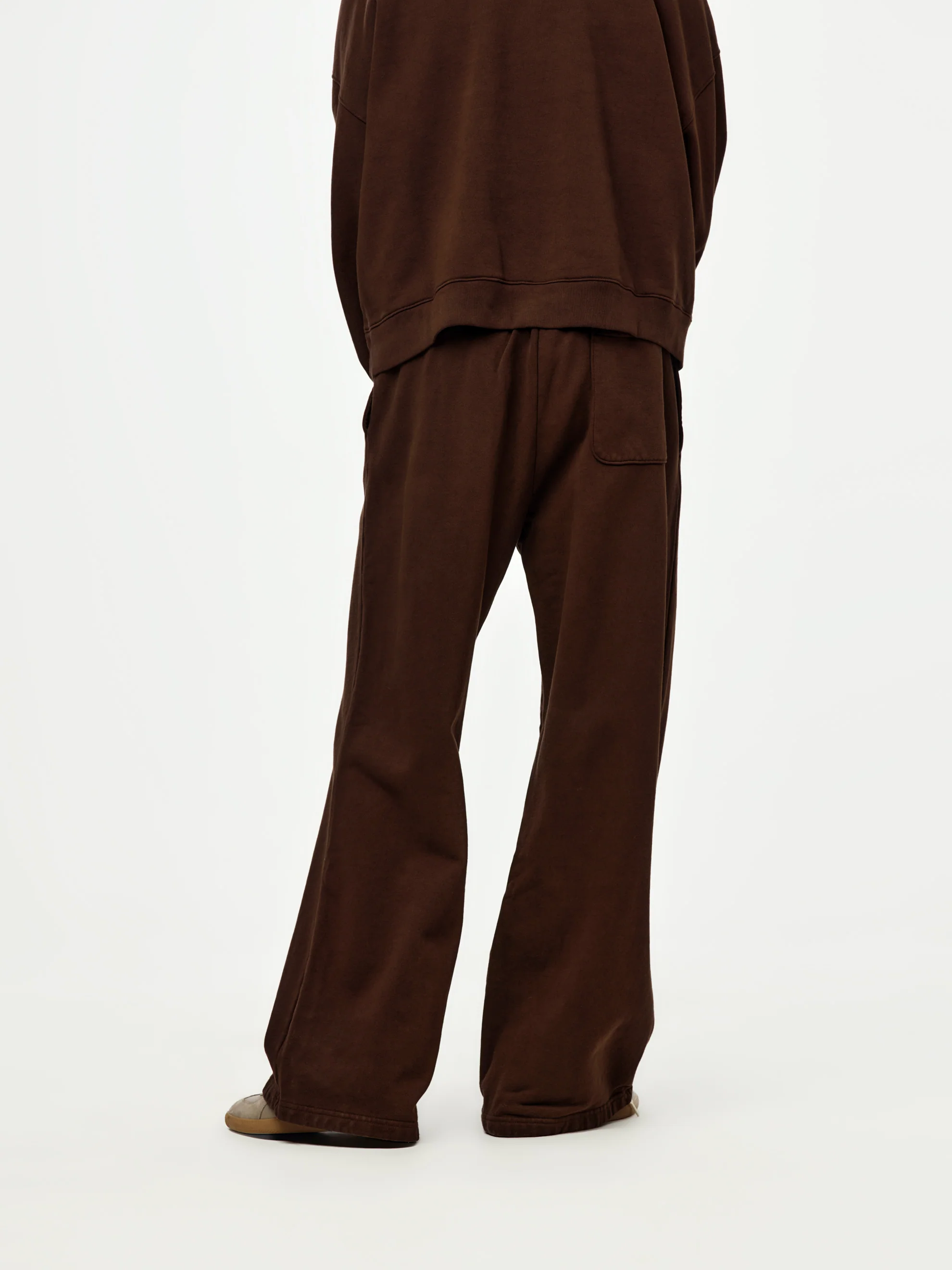 wide leg sweatpants (brown) - Image 3