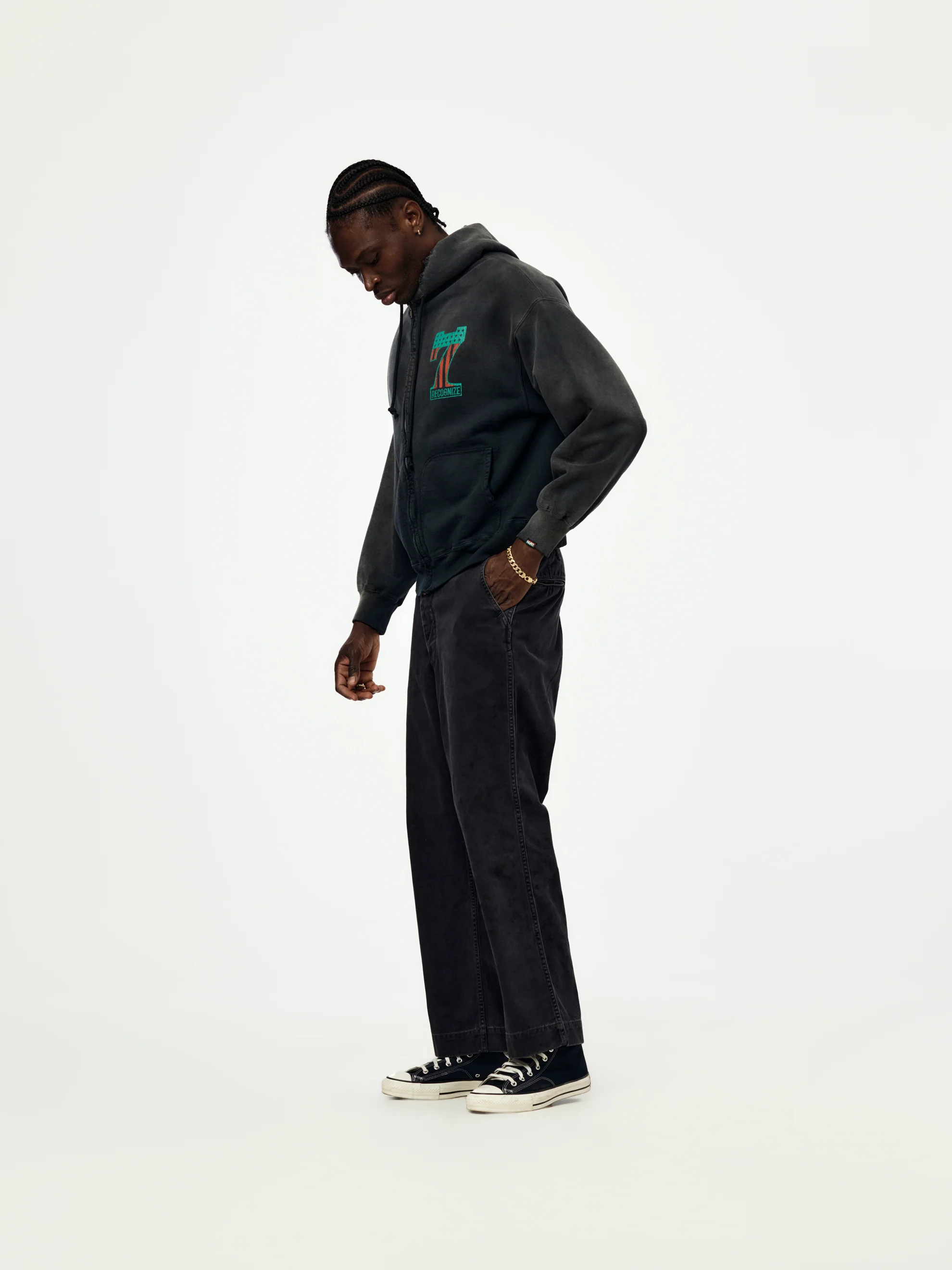Work Aged Trousers (Black) - Image 6