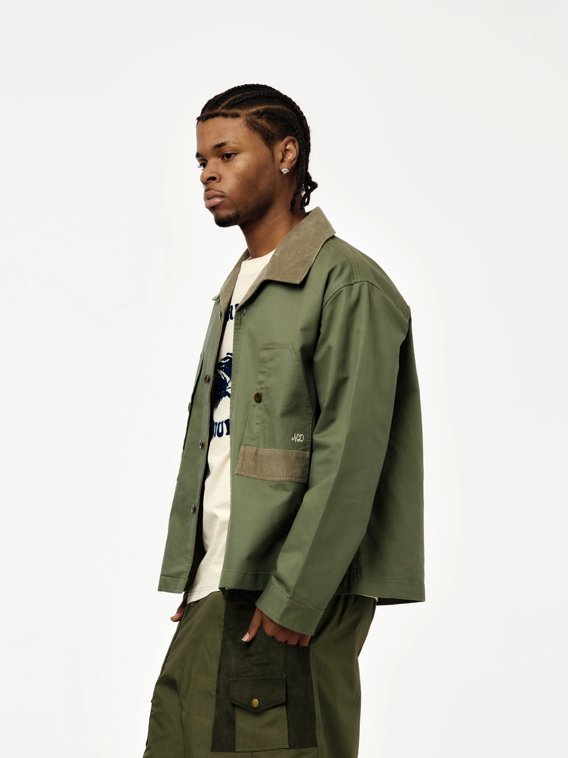 Workers Jacket (Olive) - Image 2