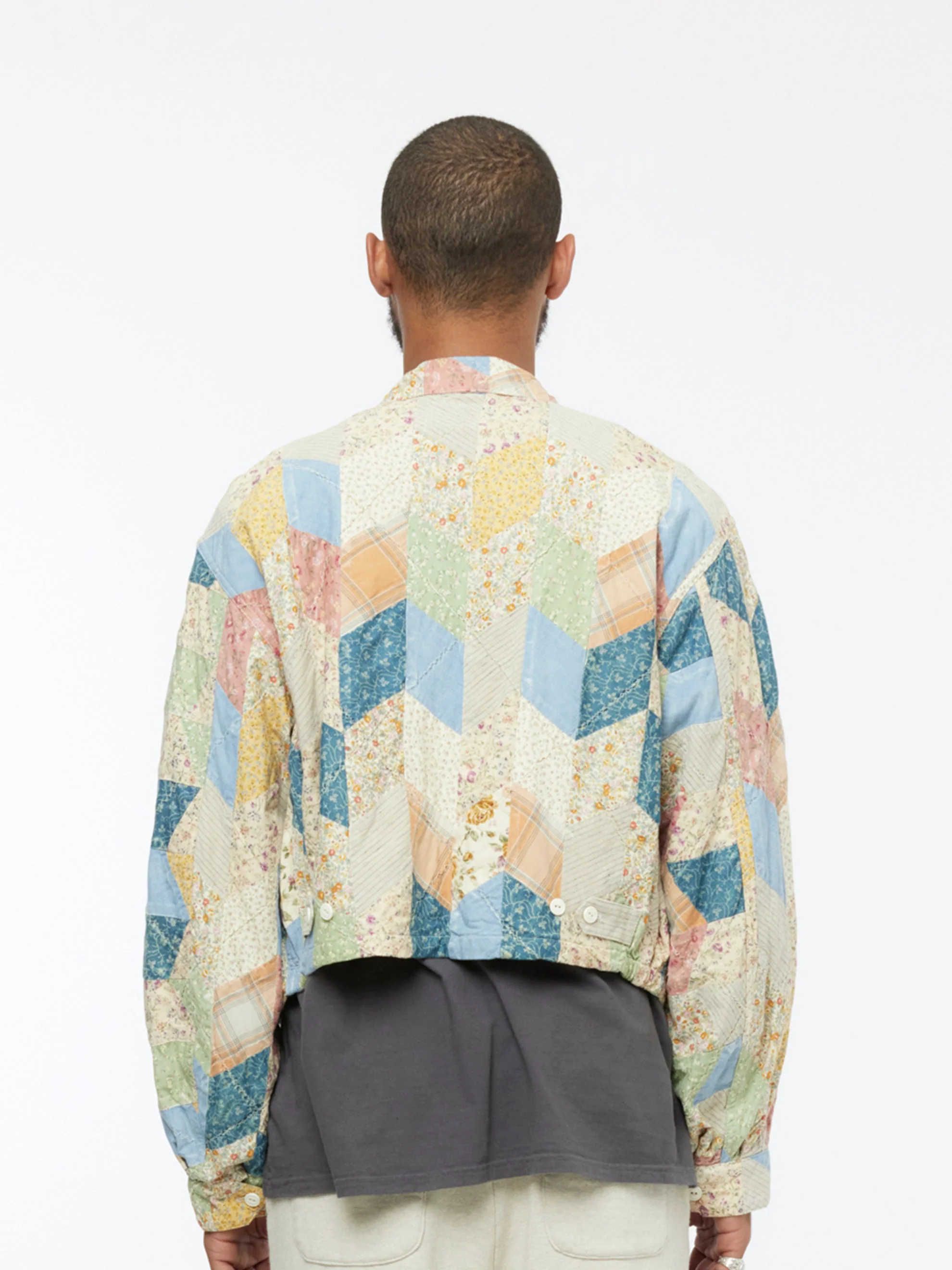 Yabane Quilt Patchwork Drizzler Jacket - Image 3
