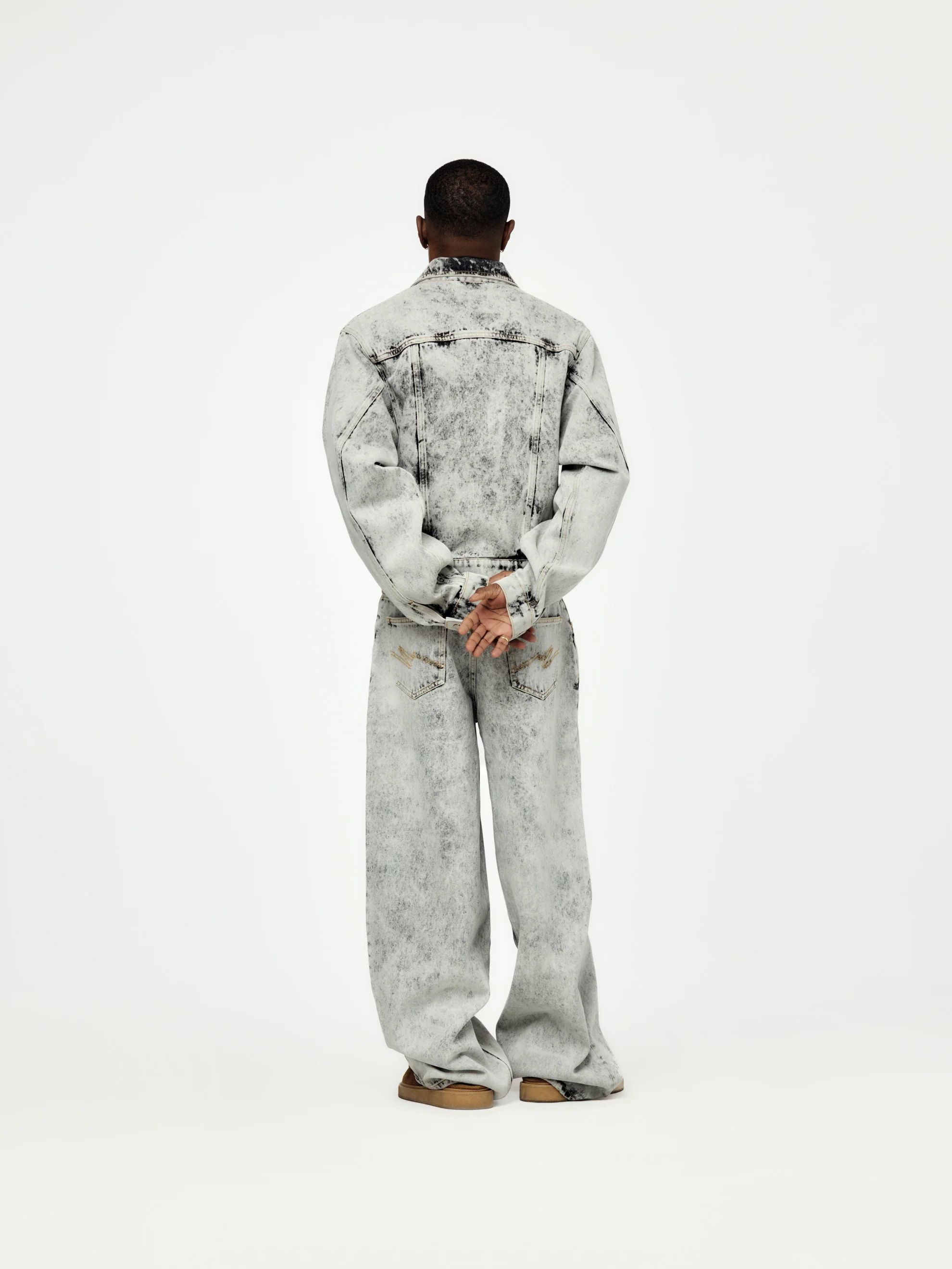 Zip Front Denim Jacket (Grey) - Image 5