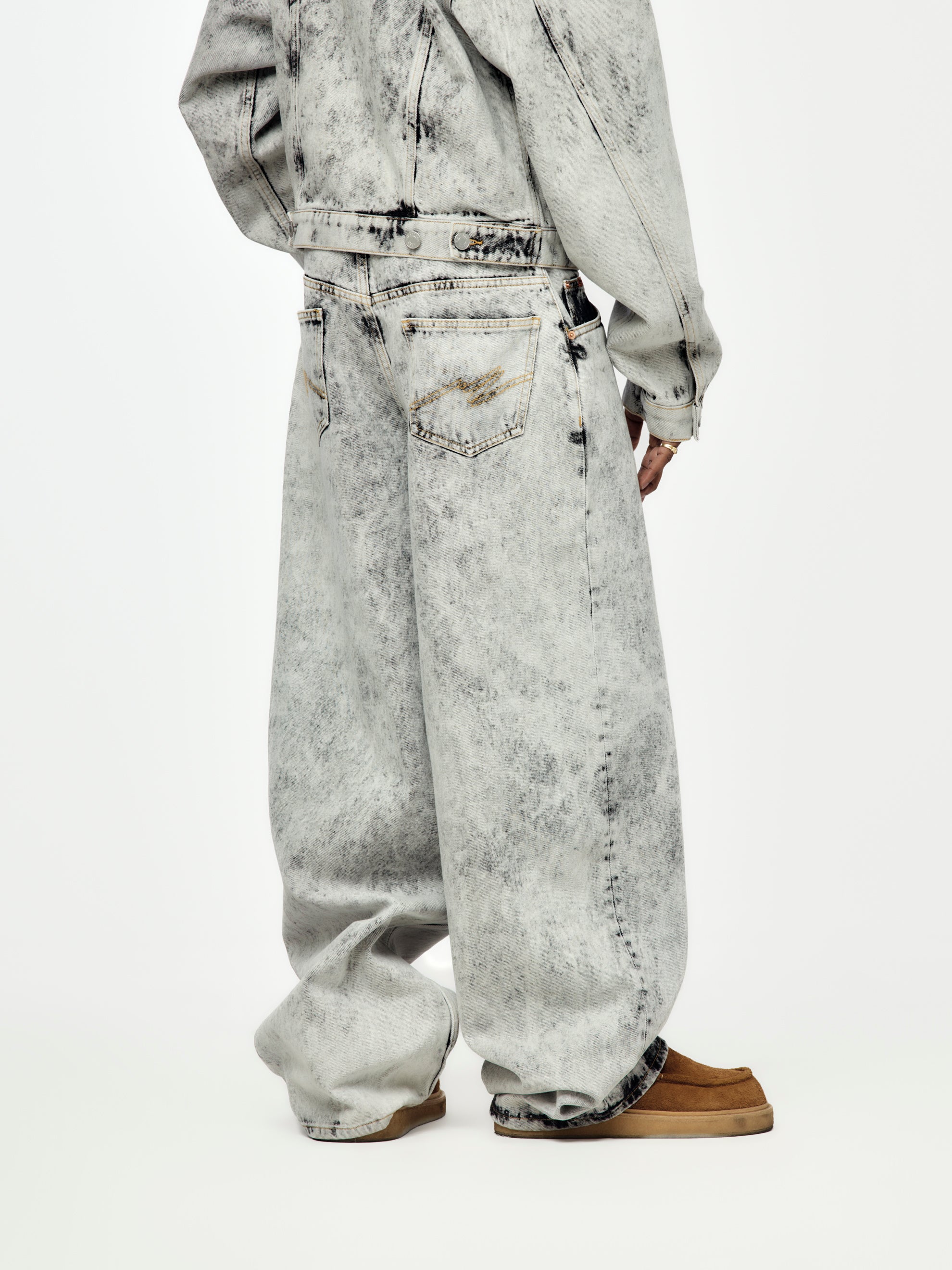 Zip Hem Jean (Grey) - Image 3
