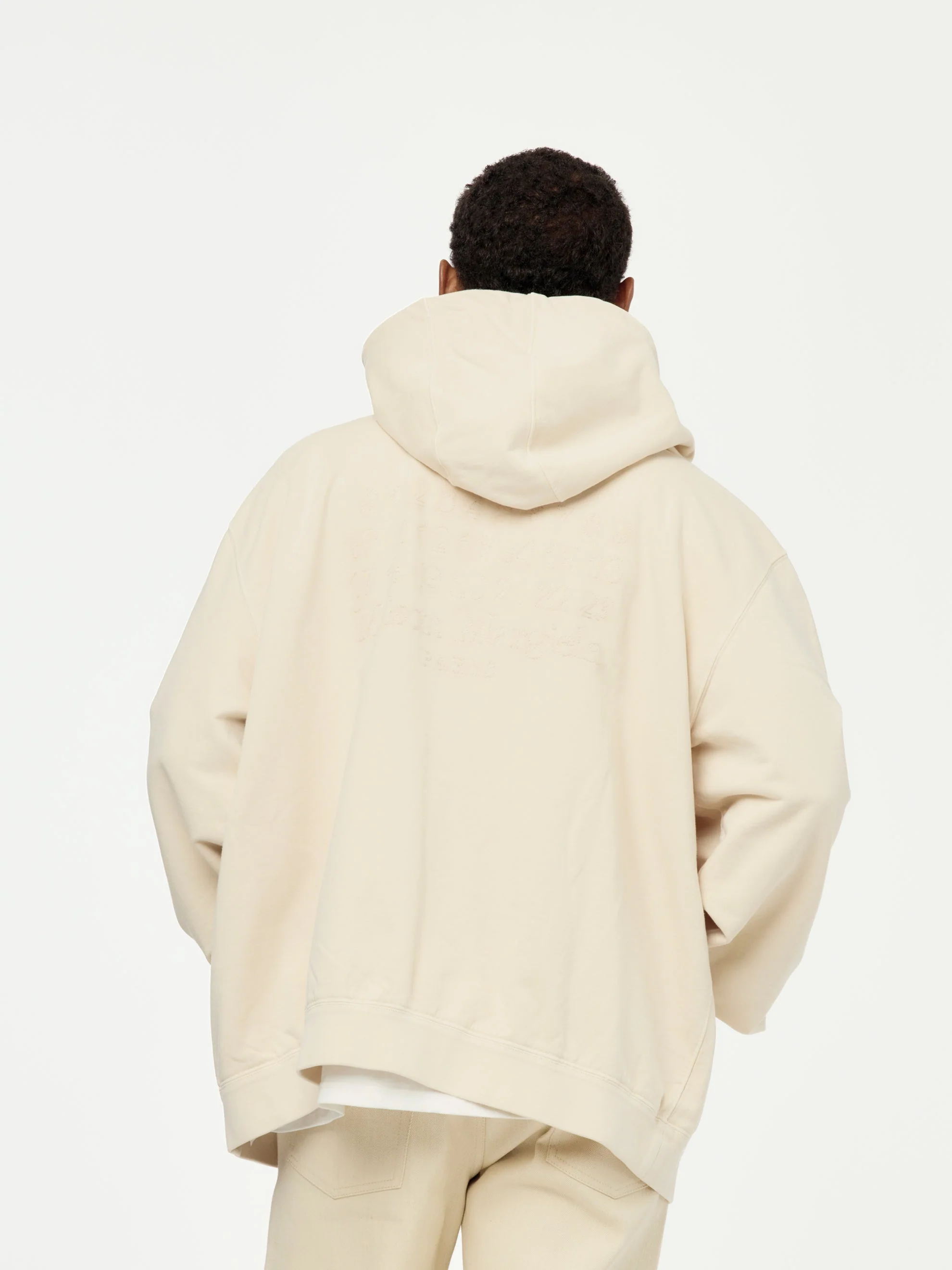 Zip Sweatshirt (Beige) - Image 3