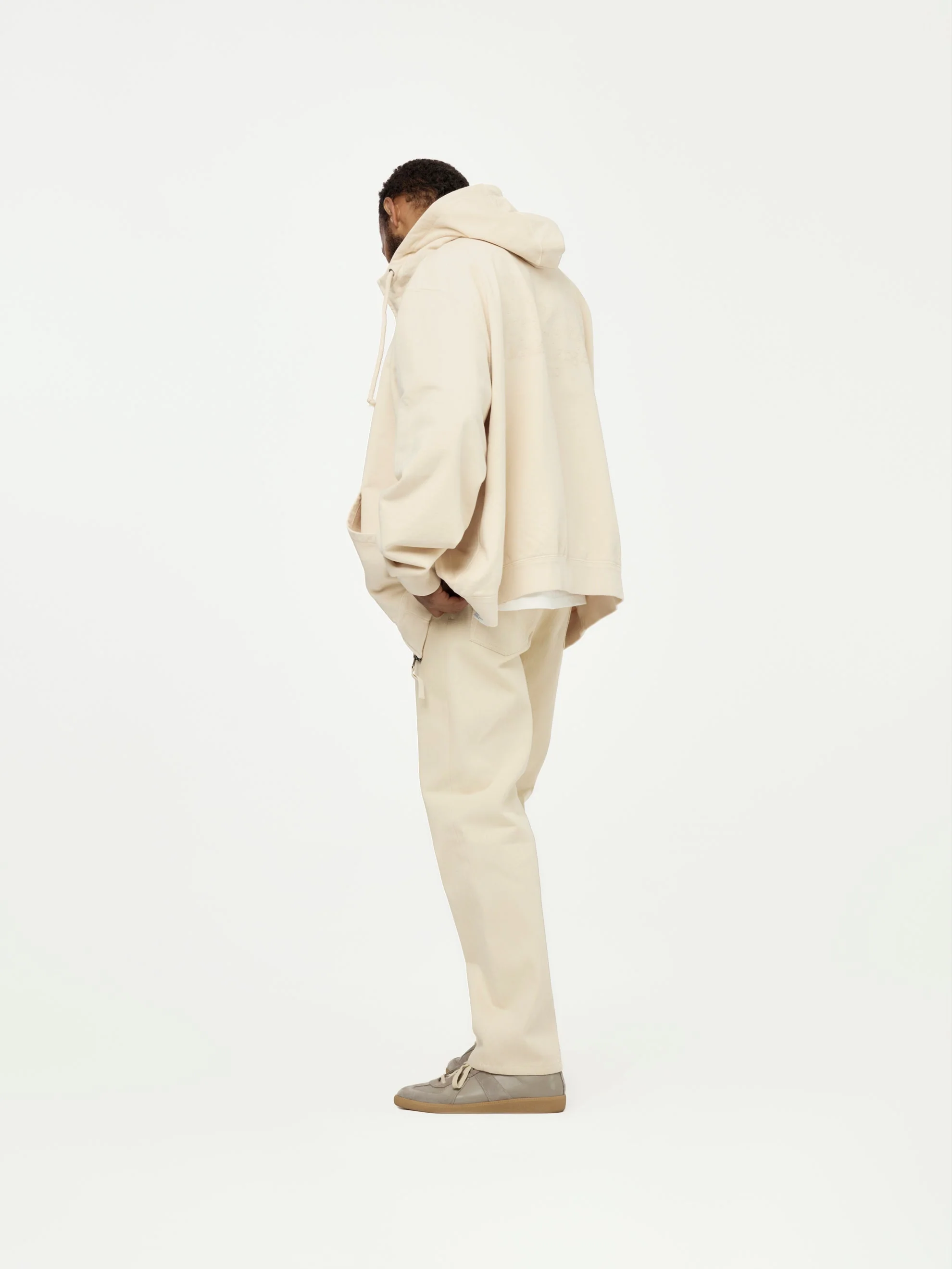 Zip Sweatshirt (Beige) - Image 5
